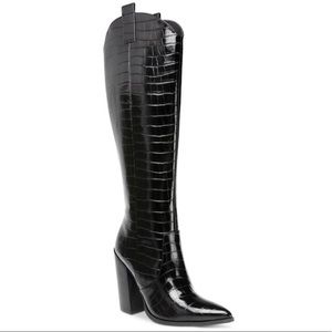 DV by Dolce Vita Vanya black patent leather cowboy boots